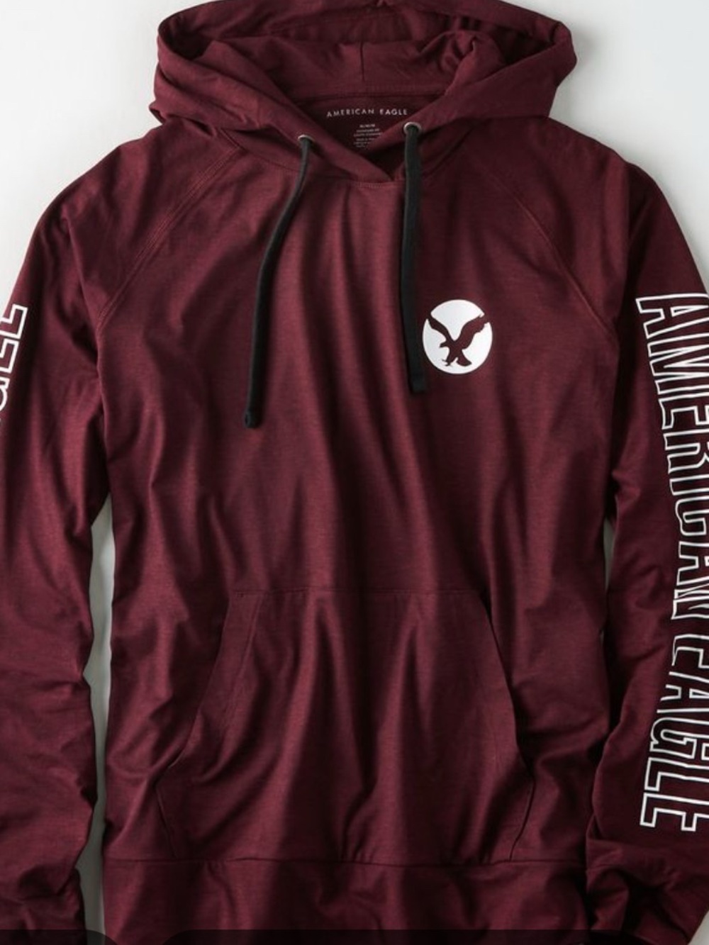 American Eagle Outfitters Men’s Maroon Pullover Hoodie